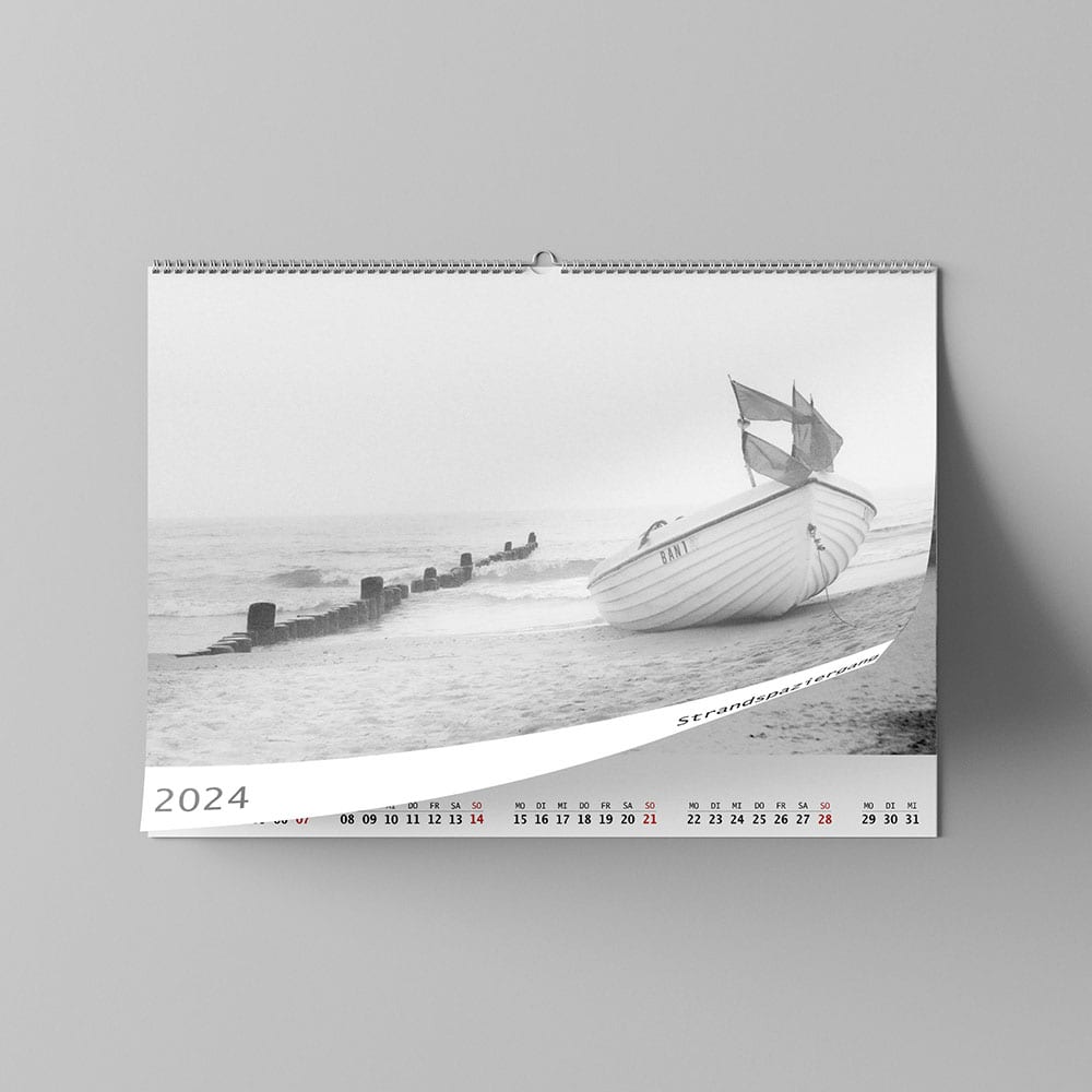Schwarz-Weiß Fotokalender 2024 